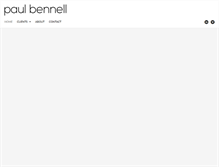 Tablet Screenshot of paulbennell.com